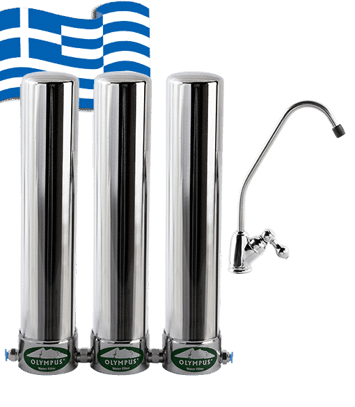 Нов троен воден филтър за подплотна инсталация OLYMPUS (антимикробен)